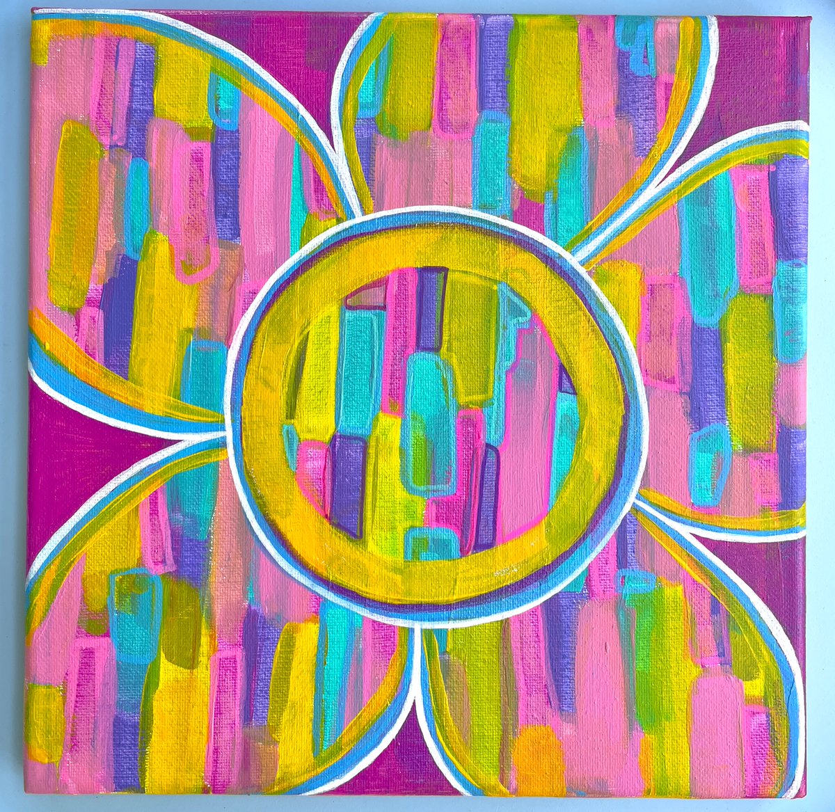 I painted something I don’t hate. #actuallyautistic #autism #asd #autistic #flower #flowers #painting #art #artist #artistic #vancouver #vancouverbc #acrylicpaint #bright #vibrant #popart #vancouverart #vancouverartist #neurodivergent #neurodiversity #autisticartist #autisticart