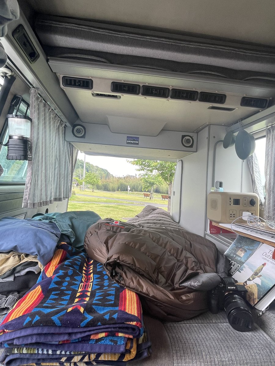 夜中雨凄かった。
#茨城
#Hitachiomiya
#バンライフ
#車中泊