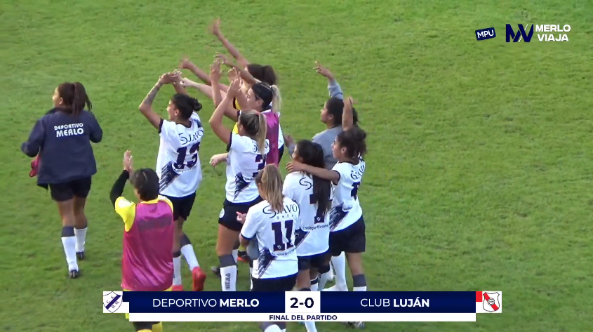 MerloViajaOk's tweet photo. #FútbolFemenino #PrimeraB #Permanencia F1
¡¡¡VICTORIA DE LAS CHARRAS!!!
#DeportivoMerlo 2-0 #Luján
⚽️ Camila Prado y Cintia González (DM)
Fue transmisión en vivo de #MerloViaja
📽️https://t.co/O5Py04lRkw https://t.co/6tfgD24gpi