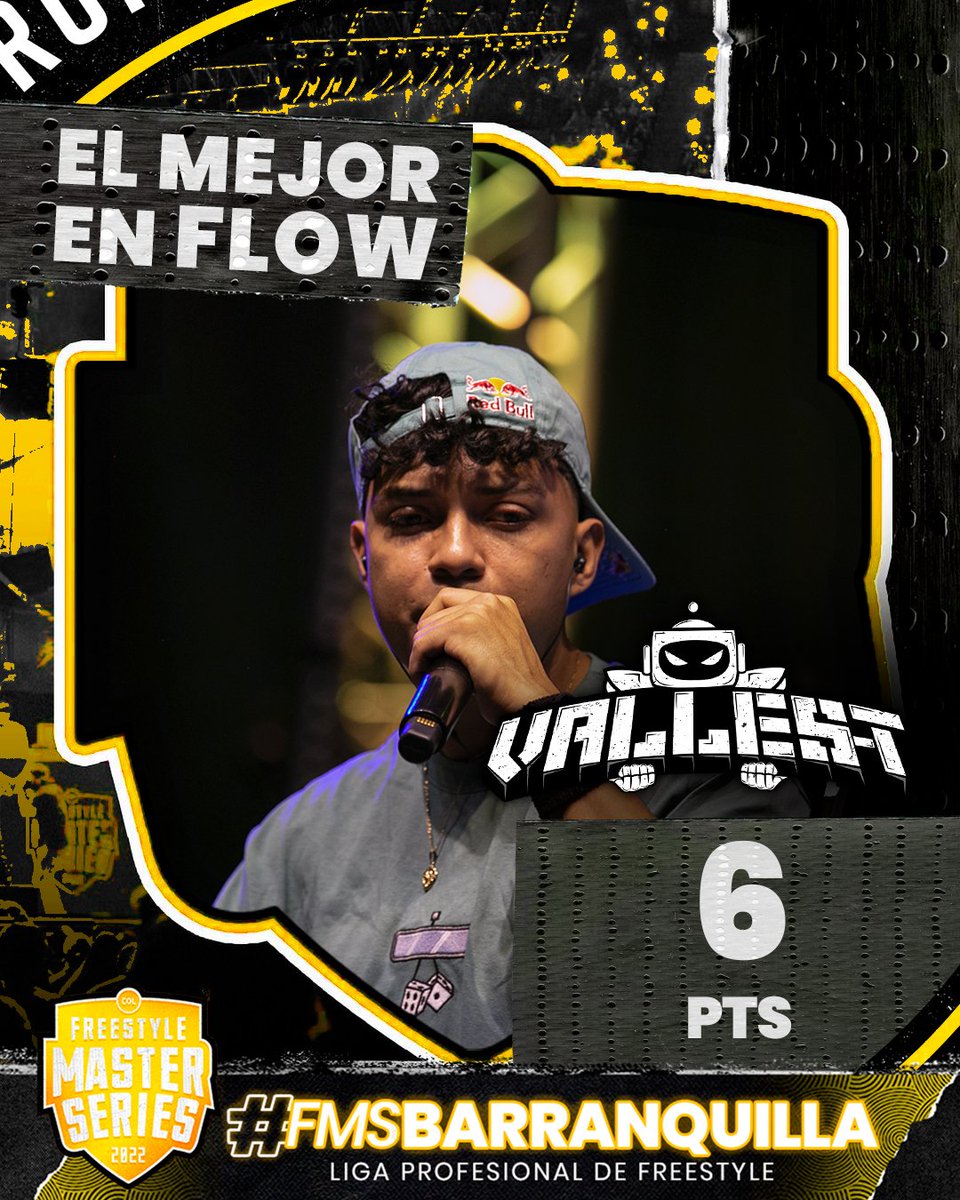 fmscolombia_'s tweet photo. Nadie fue mejor que @VallesRap en flow en #FMSBarranquilla 🌊

¿Crees que el caleño fue el mejor en #FMSCali? 🌤️ https://t.co/jNsSsgTaqh