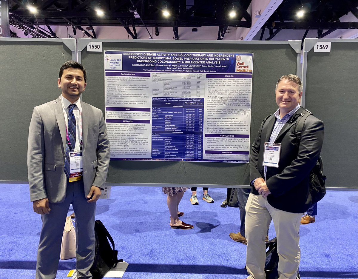 Anand Kumar, MD (@anand_kumarmd) on Twitter photo Check out our poster <a href="/DDWMeeting/">Digestive Disease Week</a> #DDW2022: two-center effort evaluating risk factors of suboptimal bowel prep in IBD <a href="/Dana_Lukin/">Dana Lukin MD, PhD</a> <a href="/Swaminath_IBD/">Arun Swaminath MD & Isabel Roitman NP</a> <a href="/NorthwellHealth/">Northwell Health</a> @wcmc Check out our poster <a href="/DDWMeeting/">Digestive Disease Week</a> #DDW2022: two-center effort evaluating risk factors of suboptimal bowel prep in IBD <a href="/Dana_Lukin/">Dana Lukin MD, PhD</a> <a href="/Swaminath_IBD/">Arun Swaminath MD & Isabel Roitman NP</a> <a href="/NorthwellHealth/">Northwell Health</a> @wcmc