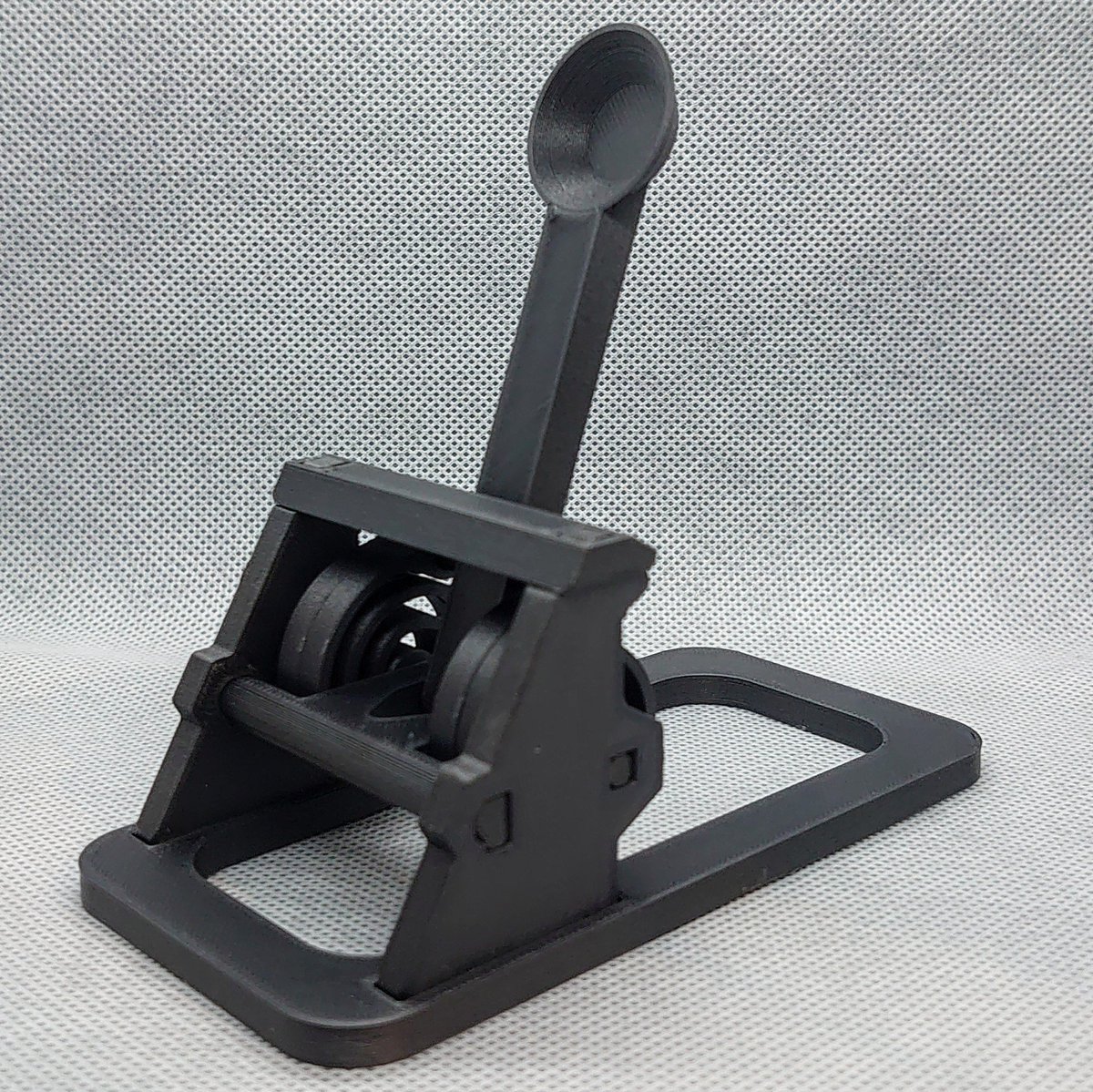 Adam0x59's tweet photo. My catapult creation, fully 3D printed, prints flat to fit in a C5 envelope. https://t.co/j9hdovKx4q