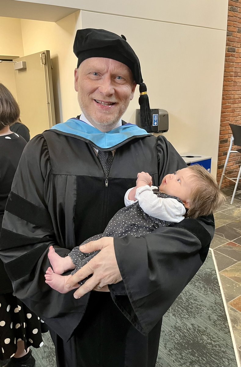 Such a highlight - six week old Ruth is “all eyes” on Grandpa! Congratulations, Dr. Nepsund! @jnepsund_VVelem <a href="/BethelU/">Bethel University</a>