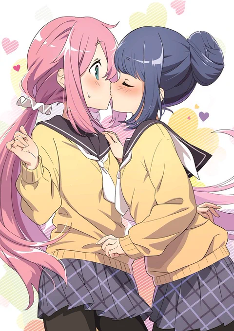 なでりん💕
⠀
5月23日はキスの日✨
⠀
#なでりん #各務原なでしこ #志摩リン 
#キスの日
⠀
作画 いちみれんげ(@ichimirenge)さん 