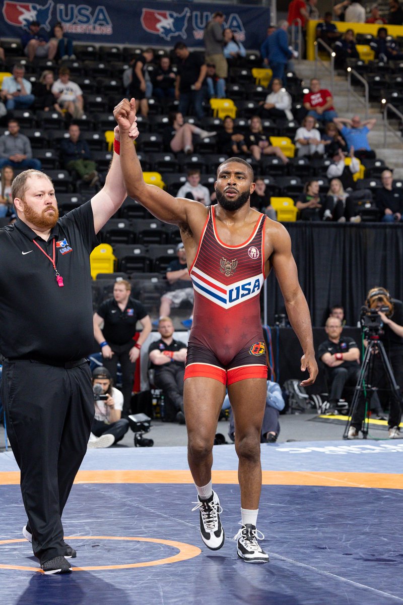 HylighterPhoto's tweet photo. Nathan Jackson beats Isaac Trumble for First Place at the World Team Trials 92kg #USAwrestling https://t.co/gcDphC7tLZ