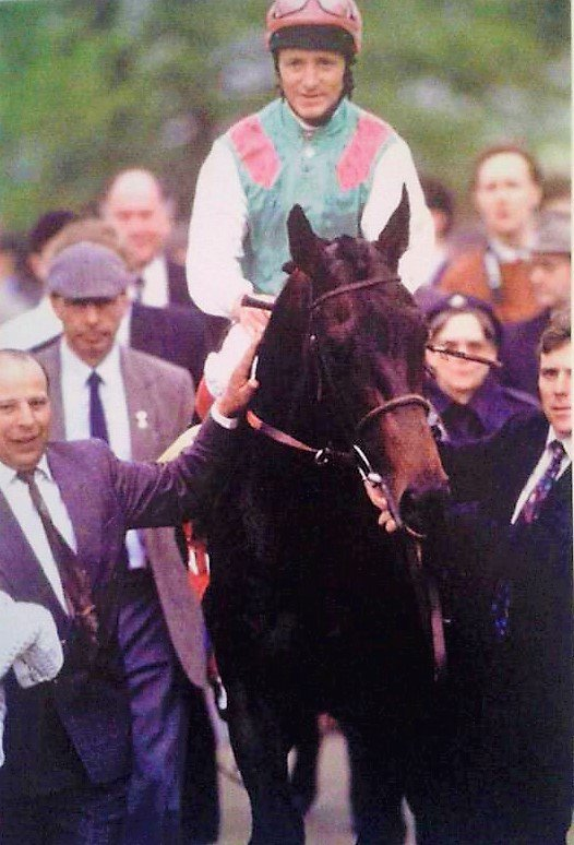 1993 2000 Guineas @NewmarketRace The winner ZAFONIC & Pat Eddery for Andre Fabre