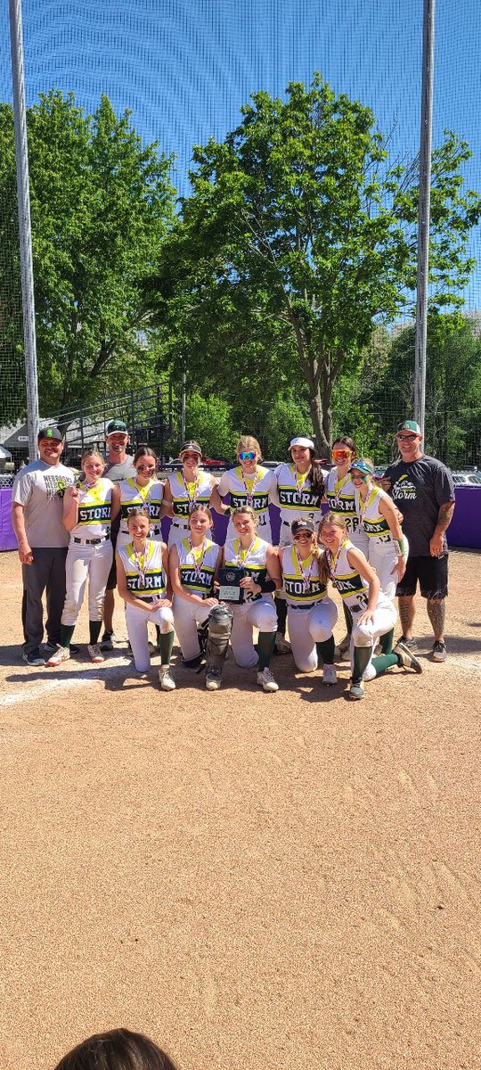 NEStorm_Buster's tweet photo. Nebraska Storm Buster 14U goes undefeated in the Nebraska City Tournament this weekend and takes home the gold! They scored 62 runs and only allowed 12 for the weekend. Strong work ladies 💪🏻 🏆 https://t.co/2AUezqVL9Z