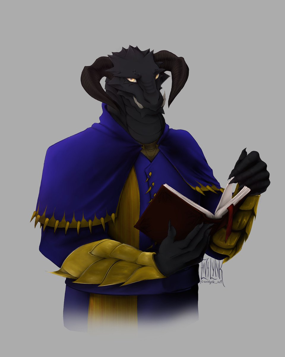 entlynk_art's tweet photo. ✺ Kaladrax the dragonborn ✺ 

【commission for @DnDWifeStories , do not repost】
 
#DnDcharacter #dndcommission #dragonborn #digitalartist #clupstudio #dungeonsanddragons #dragons #artcommissions https://t.co/Ct2ahDRecH