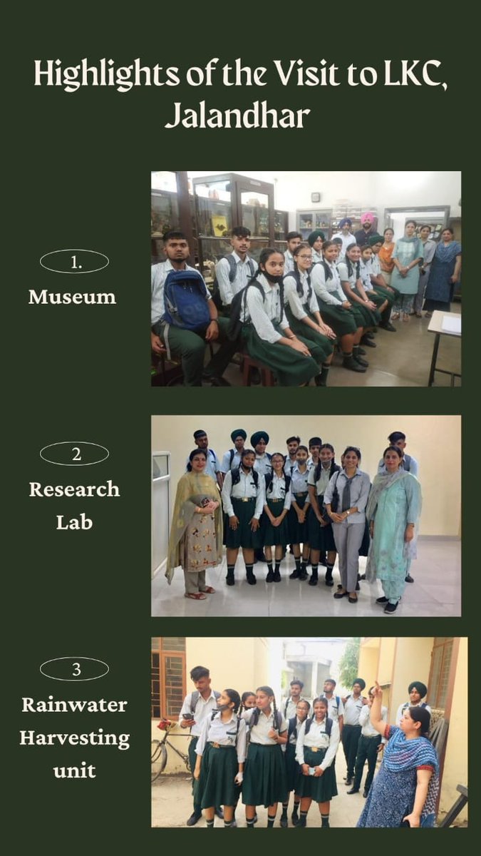 STSWSRAJGOMAL's tweet photo. A visit to the Zoology and Botany Department of Lyallpur Khalsa College, Jalandhar was organised for the students of Grade XII of STS World School to observe International Day for Biological Diversity.    @cbseindia29 #SDGs #BiodivesityDay #SustainableLife @Prabhjo60556013 https://t.co/LF2Mo2Zg6U