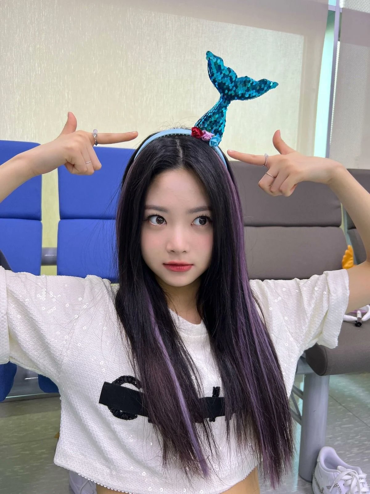 PANN KPOP on Twitter: "LE SSERAFIM Hong Eunchae gained attention after