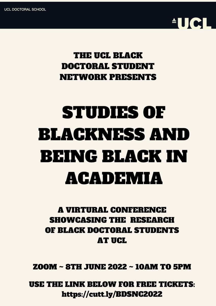 ANNOUNCEMENT: delighted to say that I will be presenting at the <a href="/UCLBlackDocNet/">UCL Black Doctoral Student Network</a> annual conference! My paper is titled “Disturbing Masculinities: The Masculine Position in American Horror Cinema”. Come along if you’re interested (it’s online).