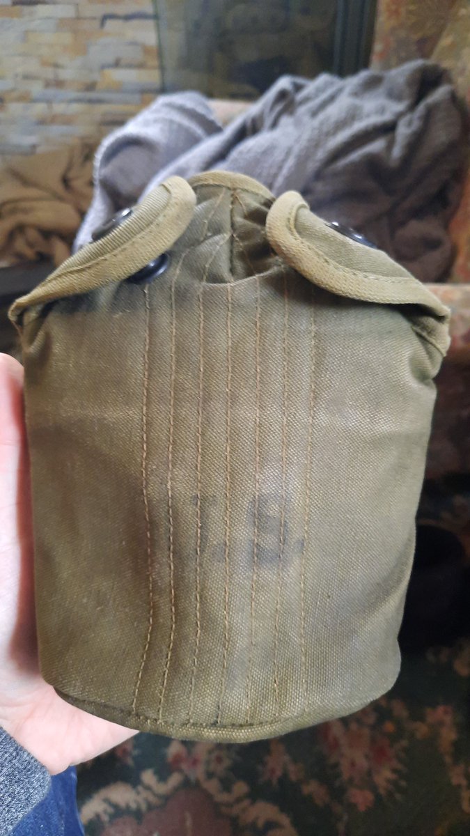 ERHTwitfeed's tweet photo. Nice Ethocel 1943 canteen and OD4 Jeff cover. https://t.co/c2AdR8omRF