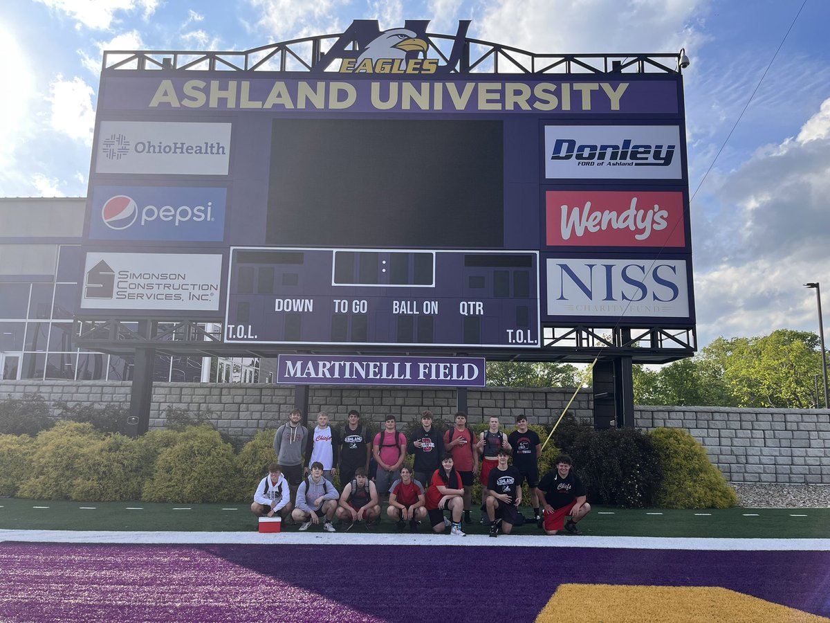 Had a great day at <a href="/AshlandFB/">Ashland Football</a>! 15 guys were able to get better on a Sunday. Excited for day 1 of summer workouts tomorrow morning!