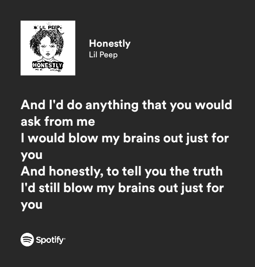 lilpeepshawty88's tweet photo. Lil Peep - Honestly https://t.co/hfTkGK2LD9