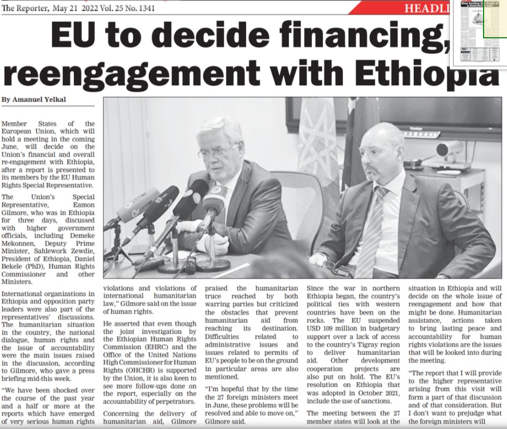 PatrickHeinisc1's tweet photo. In June, the #EU is likely to decide to resume at least part of the #development_aid for #Ethiopia. Not b/c ๐ช๐น fulfills all the conditions but b/c the geopolitical landscape has changed. The #EU's primary goal now is the isolation of #Russia and ๐ช๐น is needed in the western camp. https://t.co/E4ghwrZ6Bm