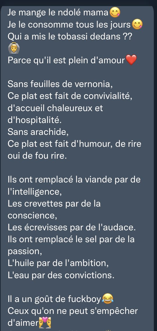 Ardano_121's tweet photo. Dédicace à #Mon_Ndolè 😻😻♥️♥️♥️🌹🌹

@LowardNdongo @KTA39 @ArchitecteDKFM  une guerrière! https://t.co/46wTIRlSPv