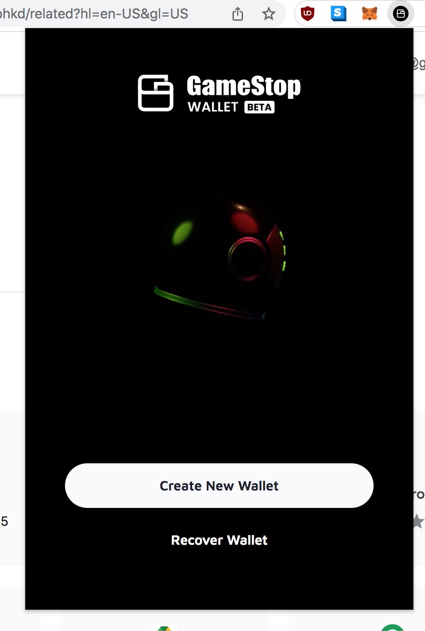 on Twitter "The GameStop Wallet Beta chrome extension has