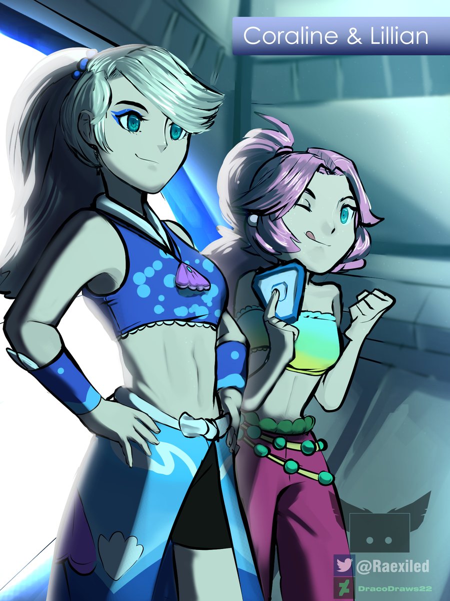 Raexiled's tweet photo. Coraline and Lillian :D
#LoomianLegacy #loomianlegacyart https://t.co/ZWIA09AL8t