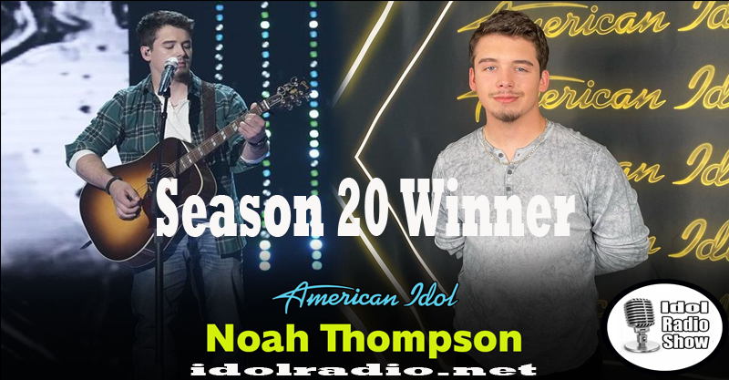 IdolRadioShow's tweet photo. The American Idol 2022 winner is Noah! #americanidol https://t.co/dDqJDYVepS