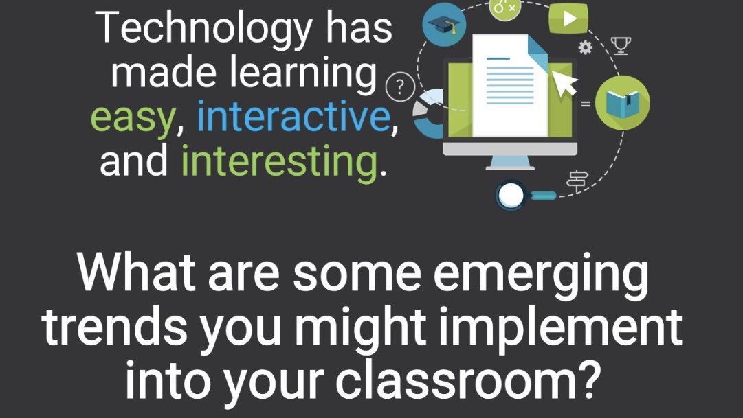 McCoolWILMu's tweet photo. Emerging trends continue to shape educational technology.  
Twitter Chat: Week 3 #wuedt6020 https://t.co/MpAYQZaTKF