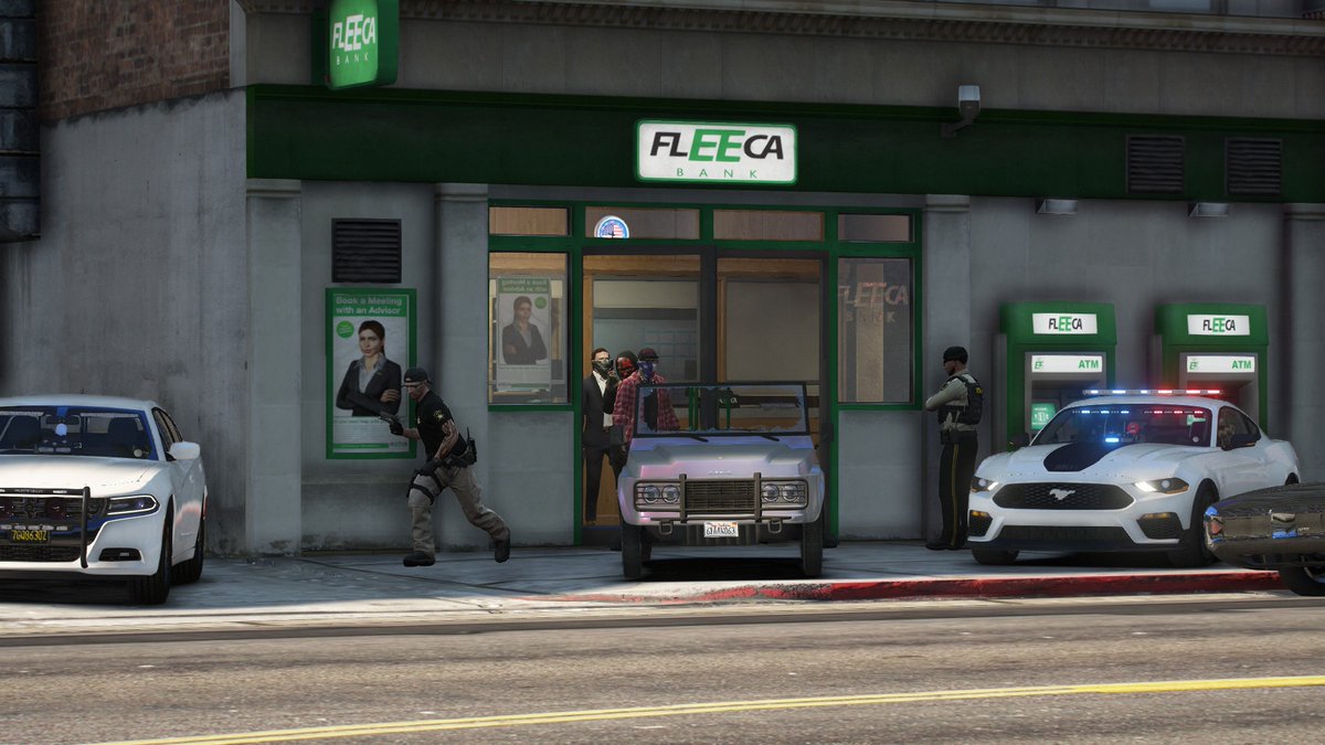 Unscripted_RP's tweet image. News report: 
A Fleeca bank has been hit again.

What will your story be?
discord.gg/enMghKJhPN
Join the #RP today!

#GTAV #GTARP  #GTAOnline #FiveM  #gamingcommunity #RockstarGames