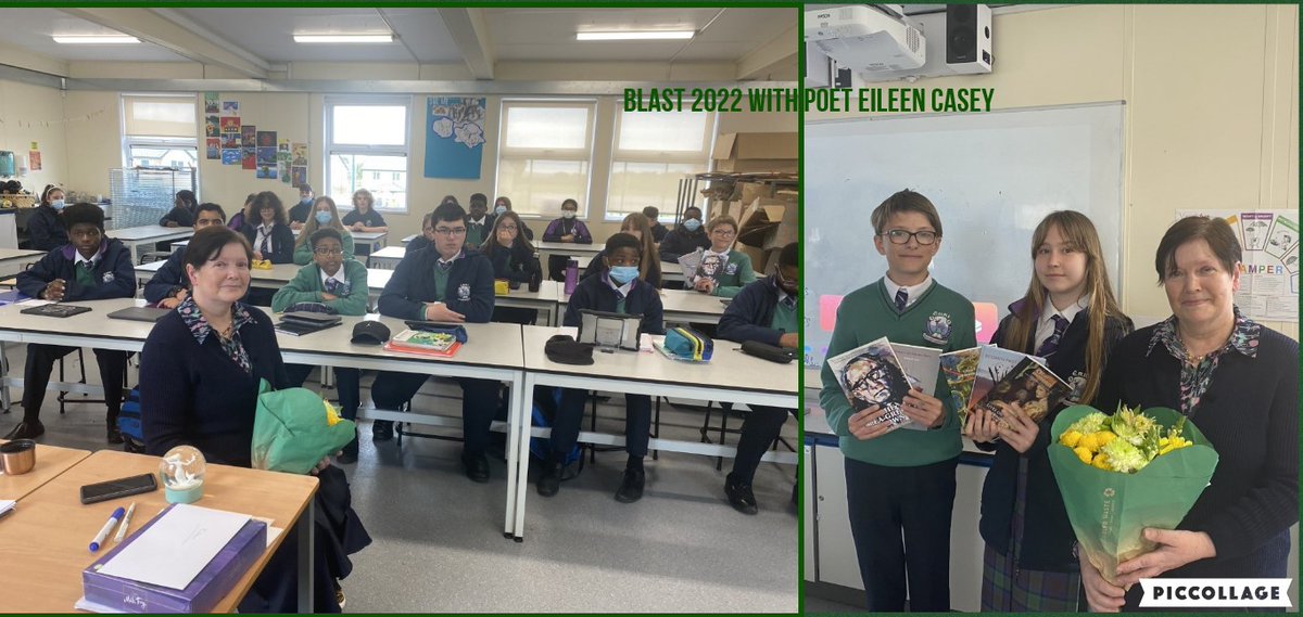 eriu_cc's tweet photo. Our students were delighted to take part in a 7 week BLAST (Bringing Live Arts to Students and Teachers) Programme. We worked with the poet Eileen Casey to develop the poetic voice with all students. @ddletb @ETBIreland @ETBIreland #ethoscommunity https://t.co/HQxLhYX4Mb
