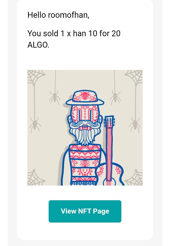 RoomofHAN's tweet image. Hola beautiful people. Great news from @_Dartroom. Today we have more familia. The HAN 10 sold to the awesome  @Chrizzlenft. Welcome to the family. Hope you always happy and getting richer everyday. #algofam #algocommunity