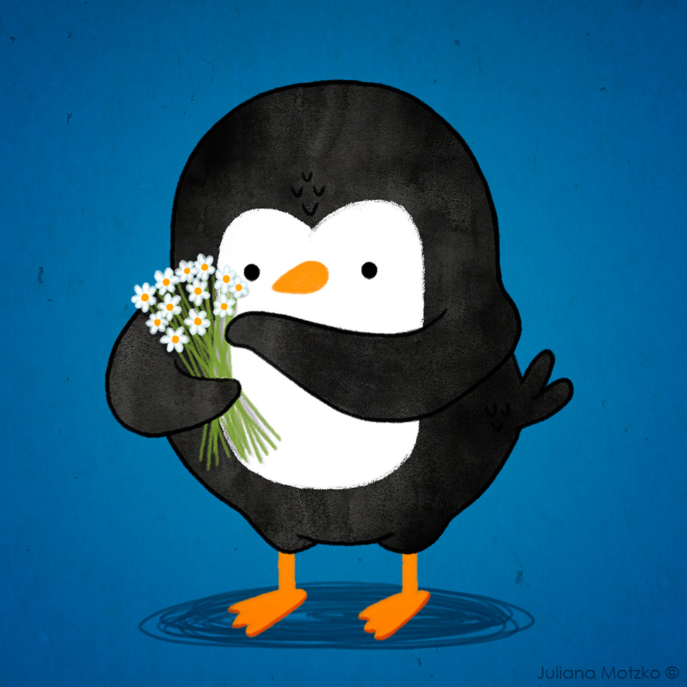 Picking some flowers for you!

#ThePenguinsFamily #penguin #FloralVibes #cute #PenguinsLife #life #cartoon #dailylifecartoon #dailylife #illustrator #ilustracao #kidlitart #kidlitartist #插图师 #企鹅 #插画 #JulianaMotzko