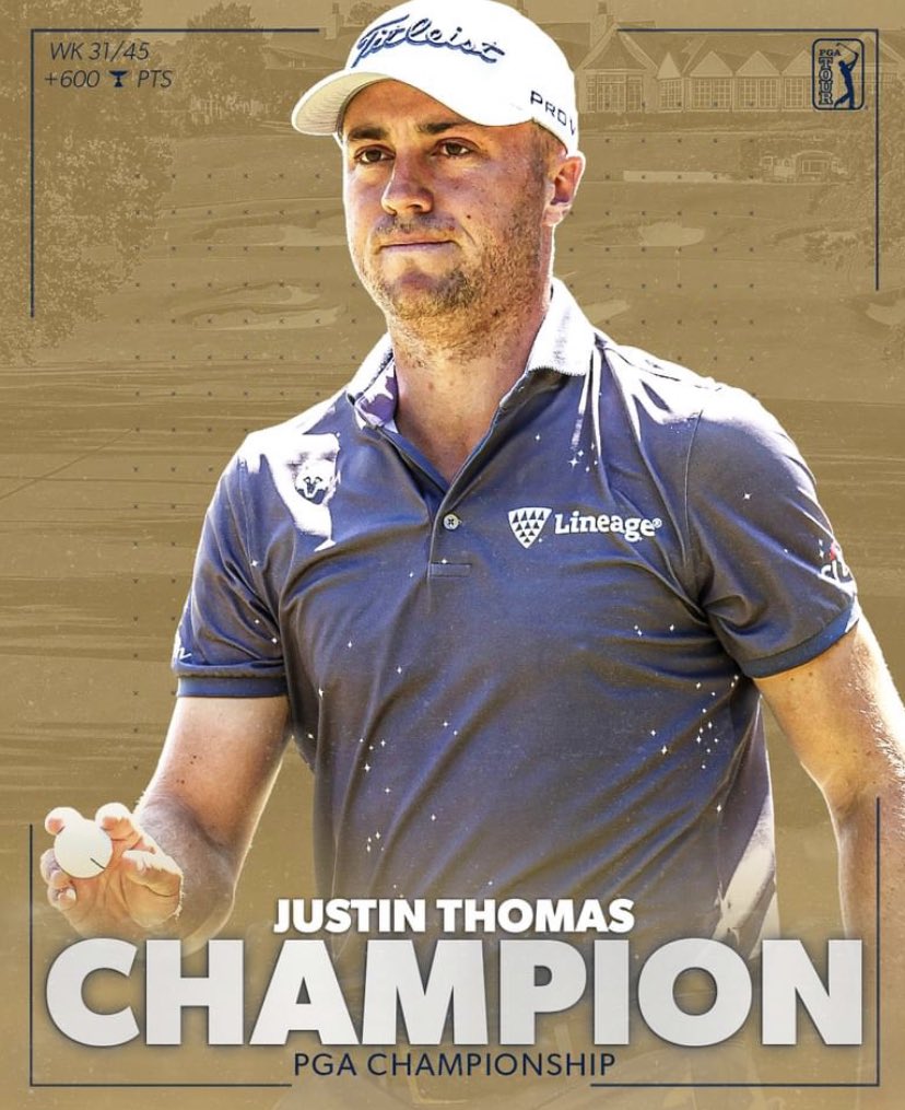 Congratulations <a href="/JustinThomas34/">Justin Thomas</a> !