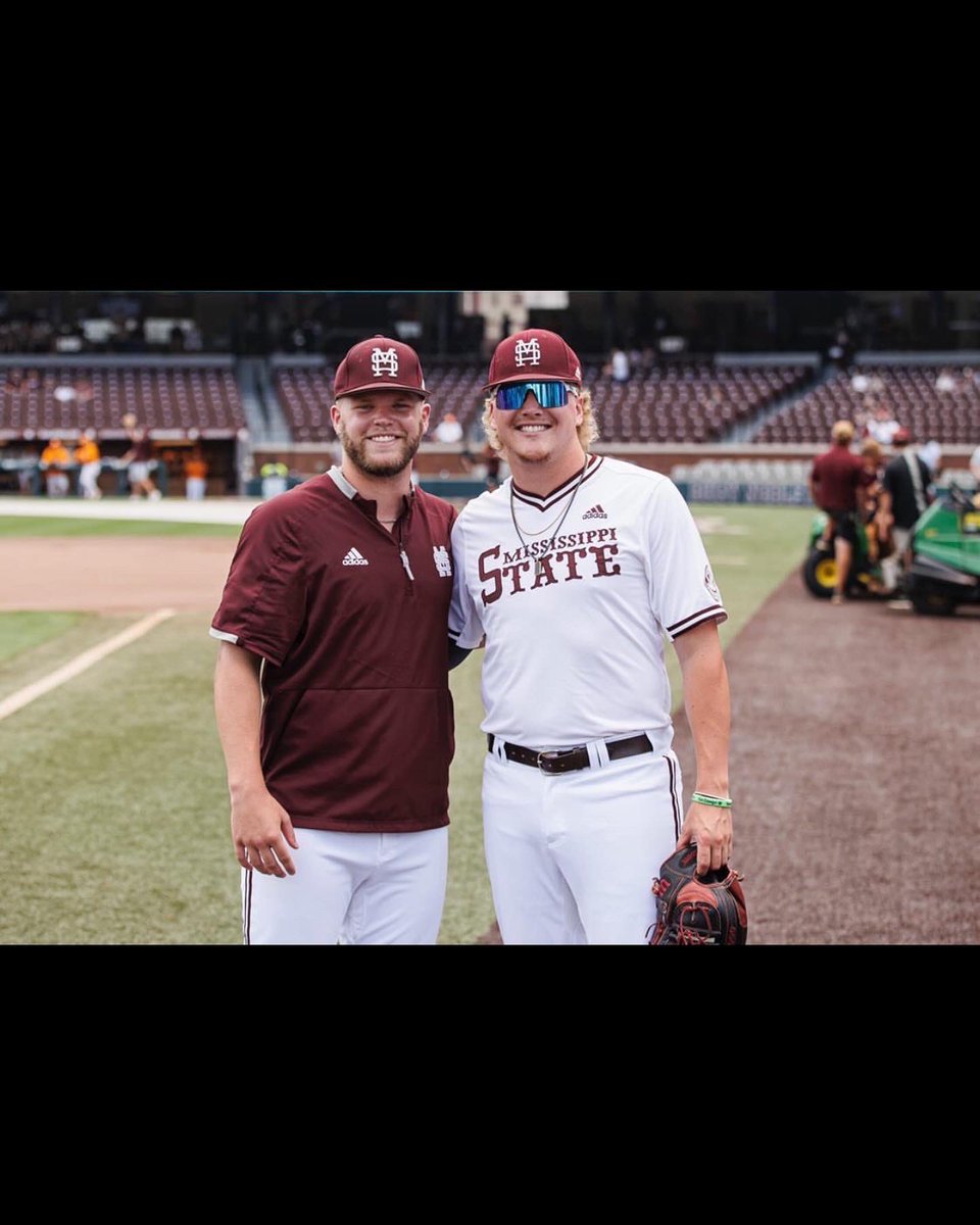 DrewTalley2's tweet photo. Starkville, thank you for the best two years of my life. Forever grateful. #hailstateforever @HailStateBB ❤️ https://t.co/oqzZBj7gCE