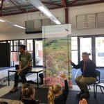Endangered species day was last Friday (May 20) &amp; the CMA's Aggie and DELWP's Jonathan were at Hamilton's Gray St Primary School talking &amp; reading about the successful recovery of the Eastern Barred Bandicoot - which all started in Hamilton! @DELWP_Vic @ZoosVictoria @AusLandcare 