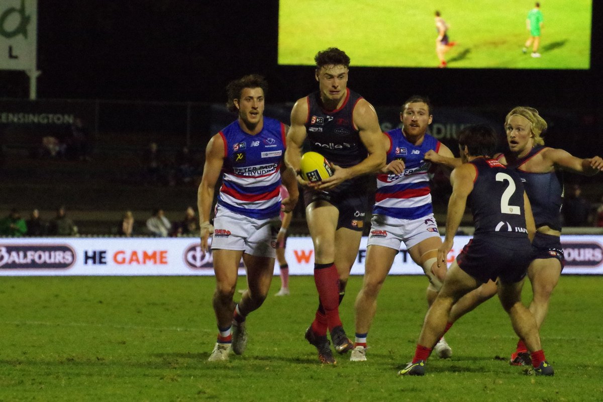 NorwoodFC's tweet photo. How good was Big Boydy on Friday night?!

3⃣1⃣ disposals
4⃣7⃣ hit-outs
1⃣4⃣ Clearances
6⃣ inside 50s

😲 #RedandBluein22 https://t.co/YWMYzOg5ha