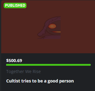 ConfusedCult's tweet photo. This is insane! We managed to hit the initial goal of $200, double it, and then go beyond! You were all amazing for helping me get this far in my first charity event. Thank you so much for supporting @TogetherWeRise and joining me and @Gamers4theCause https://t.co/HqHJ5EtV88