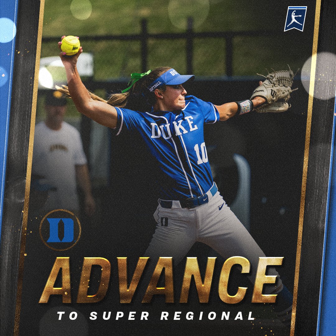 𝐌𝐨𝐯𝐢𝐧𝐠 𝐎𝐧! 😈

(12) <a href="/DukeSOFTBALL/">Duke Softball</a> scores 12 unanswered runs to beat Georgia, 13-5, and advance to the first Super Regional in program history!

#RoadToWCWS