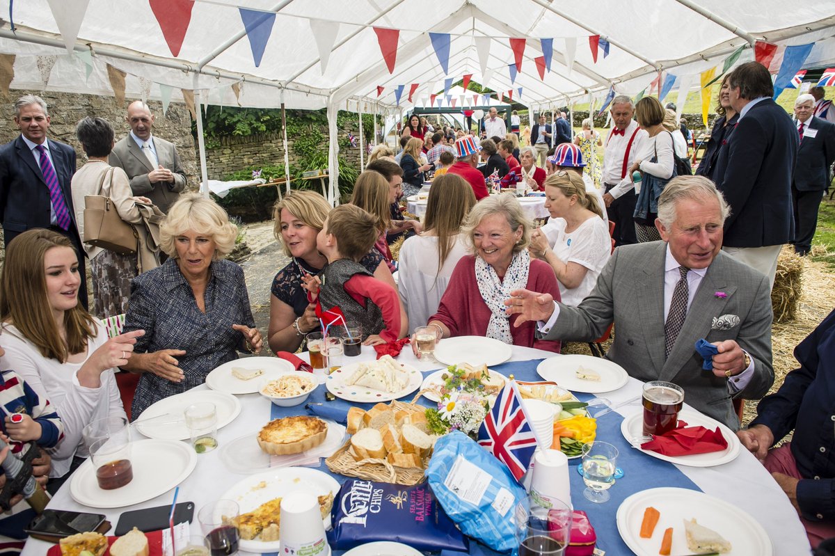 Just announced! 🎂🫖

The Prince of Wales and The Duchess of Cornwall will join Platinum Champions and esteemed guests at the flagship #TheBigJubileeLunch at The Oval in London.