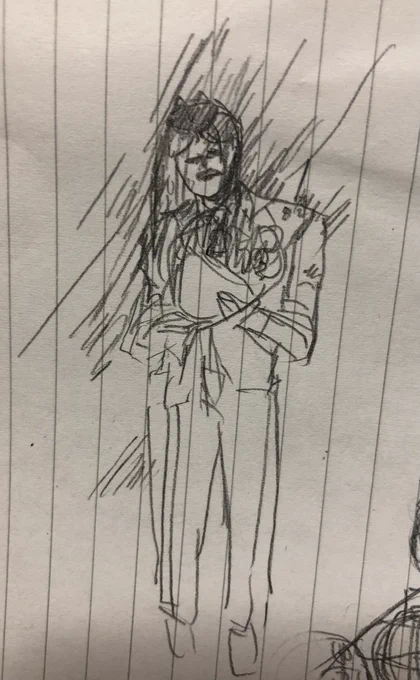 これは今日描いたジューンブライドだから徐倫に花束を渡しにに行こうと思ったら梅雨でびしょ濡れになったアナスイ 