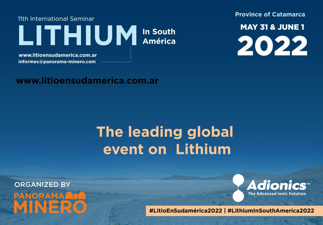 Adionics's tweet photo. We are happy to meet you tomorrow in Catamarca for the International Seminar Lithium in South America organised by @PanoramaMinero. Don't miss our conference planned for this wednesday: “Towards the industrialization of clean lithium extraction”
#cleanlithium #innovation https://t.co/LRziEz0jxX