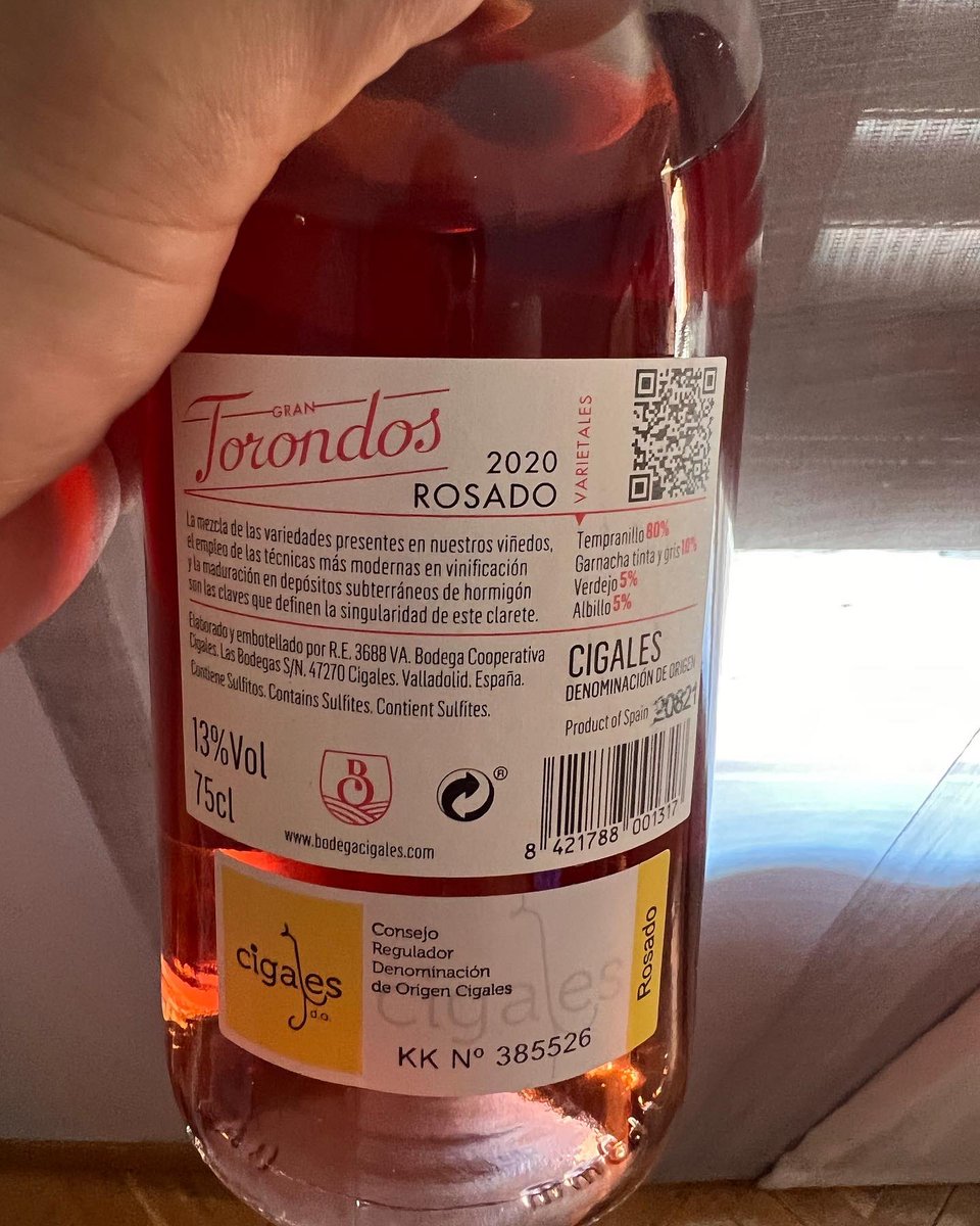 AlonsoHolguinFJ's tweet photo. @DOCigales @Maestro78Fj @realvalladolid Por ejemplo, #Torondos. 🍷 https://t.co/cMiqxTr4D7