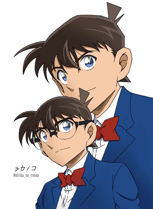 #今月描いた絵を晒そう90巻FILE.10 『座右の銘』扉絵 模写工藤新一/江戸川コナン生誕祭イラストハロウィンの花嫁公開1ヶ月記念イラスト沢山の反応をくださりありがとうございました!励みになりますのでこれからもよろしくお願いします笑 