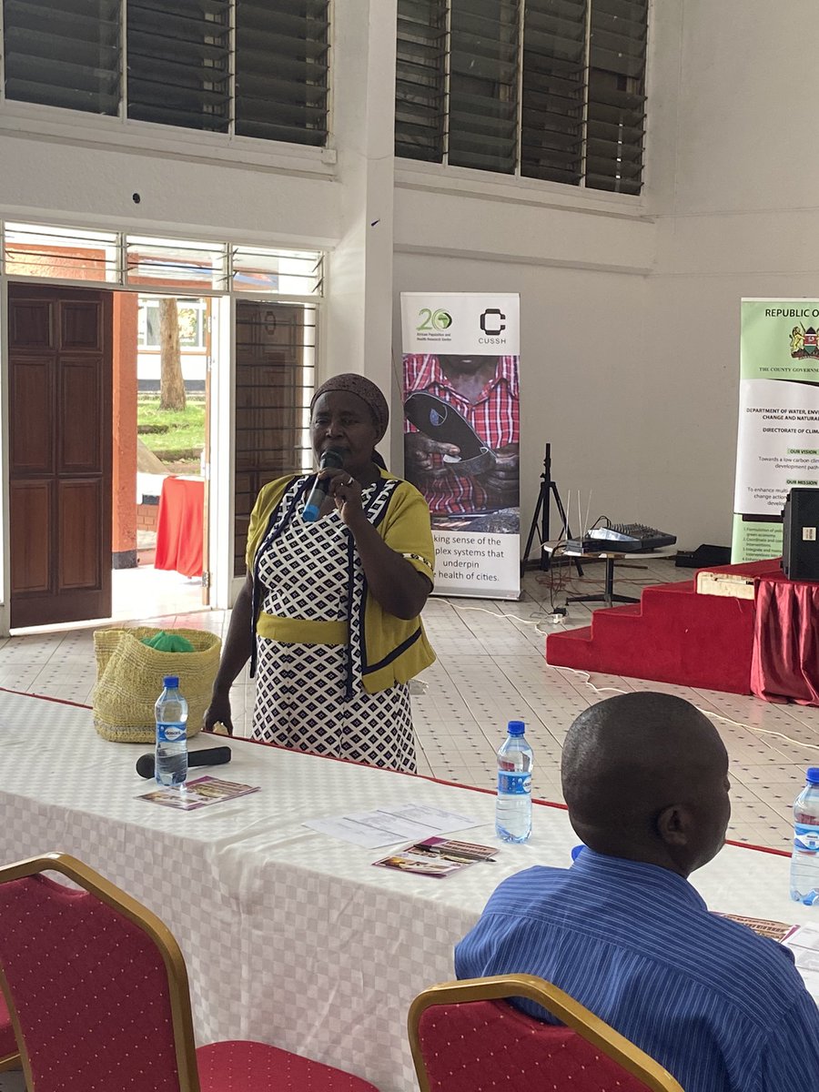 “Taka ni pesa,” (waste is money) says Phoebe Ogada as she displays some of her work from recycled waste materials.#CUSSHEnrichment <a href="/ComplexUrbanSys/">CUSSH</a>
