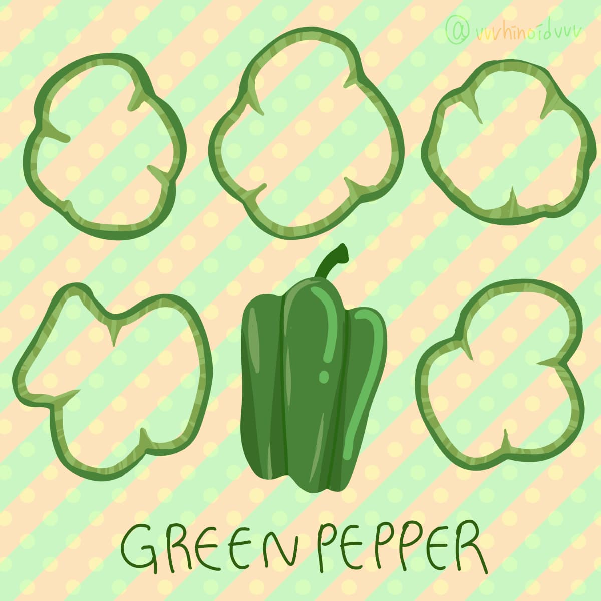 はいのいど 野菜シリーズ3枚目 ピーマンを描きました 苦いと思って食べると苦くないけど苦くないと思って食べると苦いですね イラスト 食べ物イラスト T Co Ijpi8feqgq Twitter