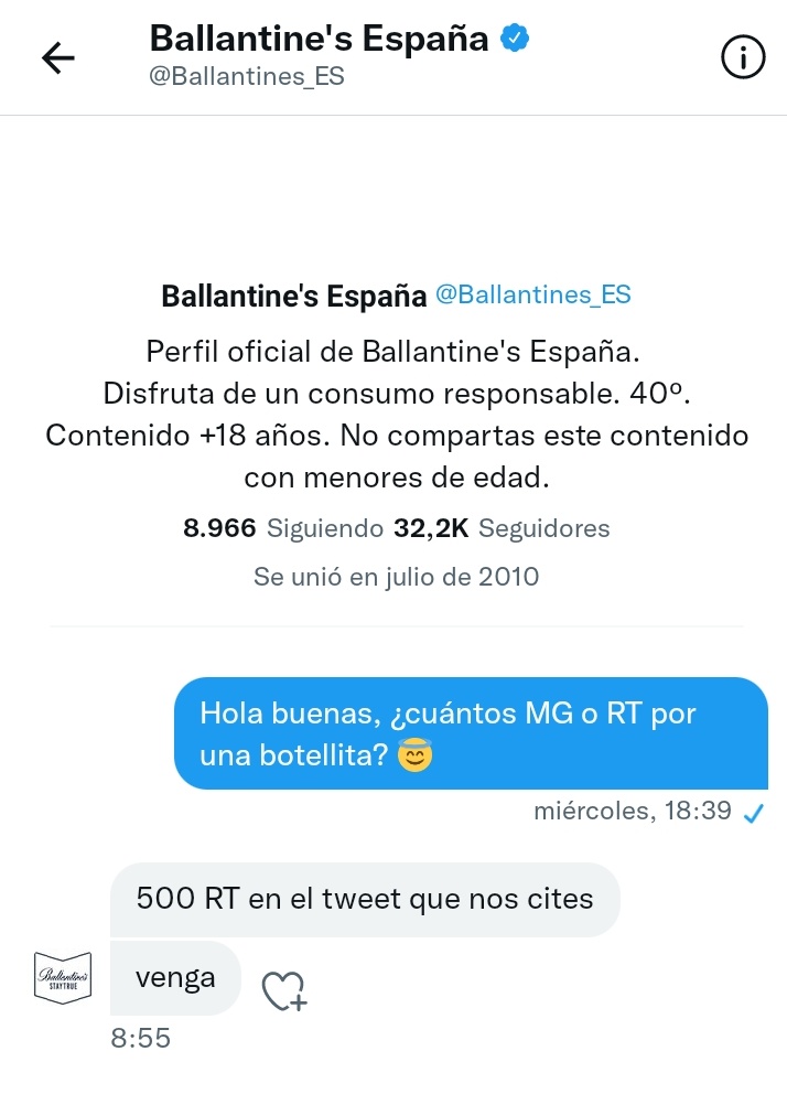abelmd_14's tweet photo. Twitter  haz tu magia @Ballantines_ES 
(Hoy por mí,  mañana por tí) https://t.co/OyMrnIqO4n