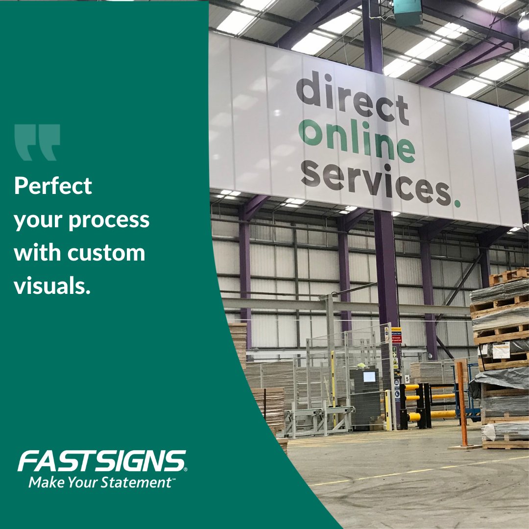 Perfect your process with custom visuals. FASTSIGNS can help you Make Your Statement. fastsigns.co.uk #FASTSIGNS #FASTSIGNS2022 #FASTSIGNSDIDIT