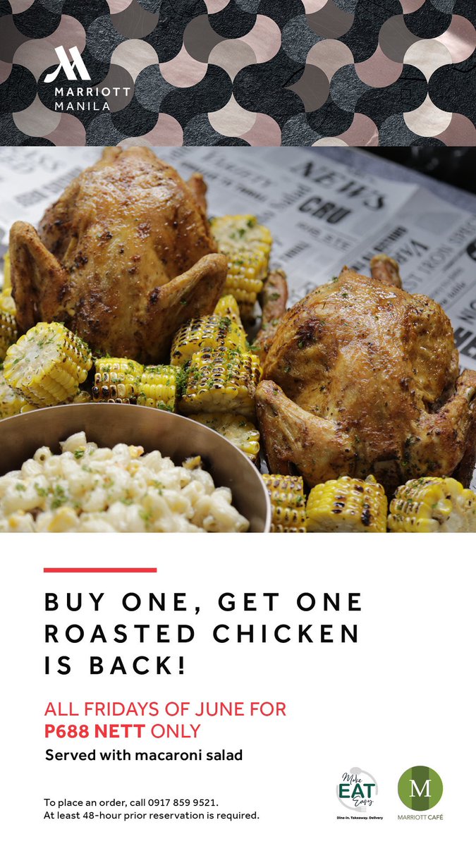 Chicken lovers, heads up! Our Buy-One-Get-One-Deal Roasted Chicken is back!