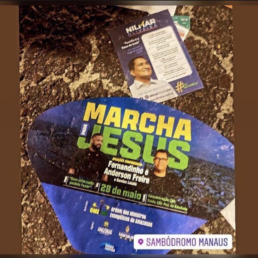 djmayseven's tweet photo. Perguntas que não querem calar :

Será que existe alguma denúncia no TRE-AM quanto a essas campanhas antecipadas irregulares???

Será que o TRE-AM vai fazer algo ???

Não tinha fiscalização no evento Marcha Para Jesus ???

A Marcha para Jesus deixou de ser para JESUS ? https://t.co/iuLCWSSzsI