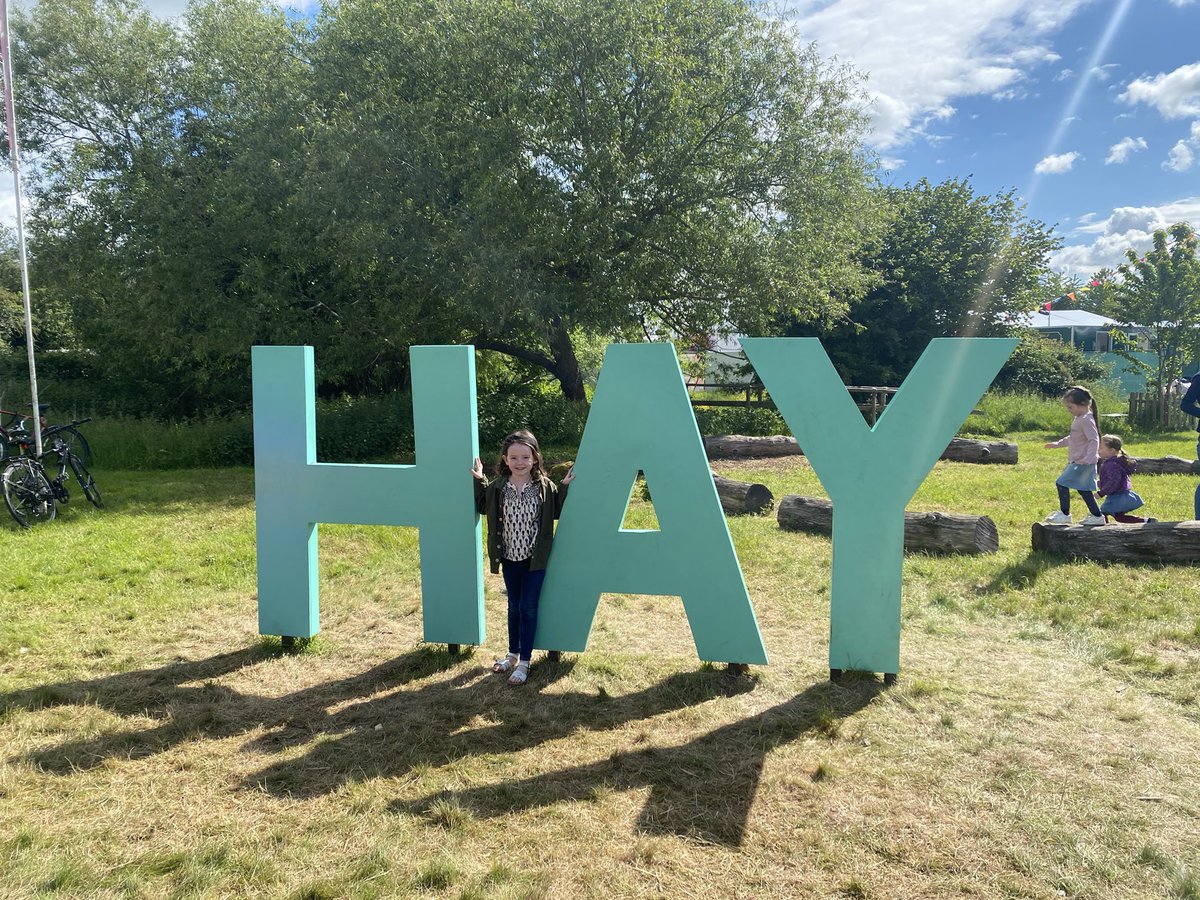 hayley_bec's tweet photo. Visiting Hay Festival @YsgolHamadryad https://t.co/q0KT8hMPDt