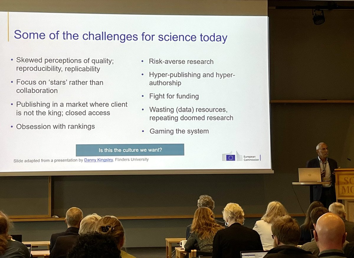 Spot on diagnosis of the challenges for science today by Kostas Glinos from <a href="/EU_Commission/">European Commission</a> at the <a href="/NeICnordic/">NeIC - Nordic e-Infrastructure Collaboration</a> conference today in Oslo 🇳🇴 #NeIC2022 #openscience