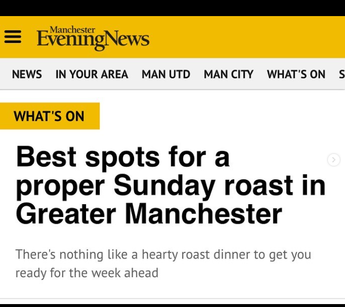 THANK YOU <a href="/MENNewsDeskList/">MEN News</a>💛

What a day it is today as well - the derby, sunshine and a Sunday roast. Check out the full article here⬇️
manchestereveningnews.co.uk/whats-on/food-…