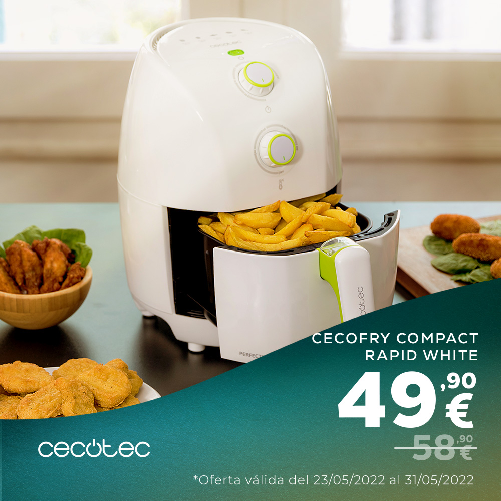 Cecotec Air Fryer Cecofry Compact Rapid White Fryer