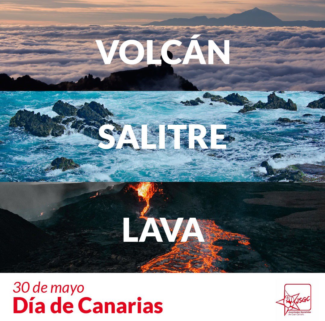 JSGranCanaria's tweet photo. Nos une el mar y el horizonte. #Canarias tiene presente y tendrá futuro de progreso fruto del trabajo de la gente de estas Islas.

El orgullo que sentimos es el de una tierra abierta, diversa e inconformista. 

#FelizDíadeCanarias 🇮🇨 https://t.co/wqLT5iEAwG